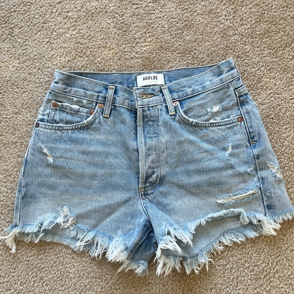 Agolde denim shorts size 25 - Picture 1 of 5